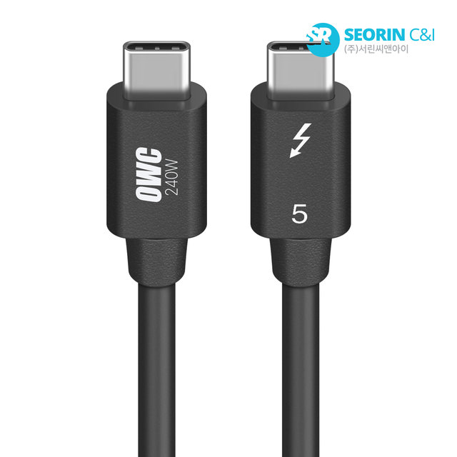 [서린공식] OWC 썬더볼트5 PD Type C to C 240W 케이블 (0.8m)
