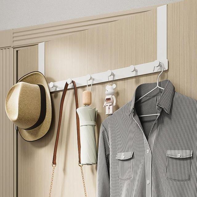 7구 도어 후크 52x18cm 방문옷걸이
