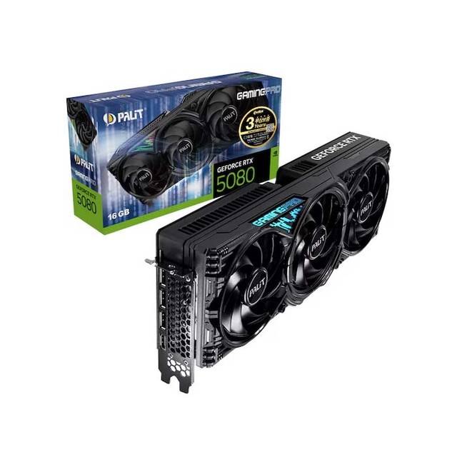 PALIT 지포스 RTX 5080 GAMINGPRO D7 16GB 이엠텍