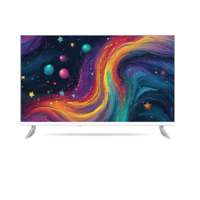 127cm UHD QLED 화이트 구글 스마트TV A500ES QLED 스탠드형 설치