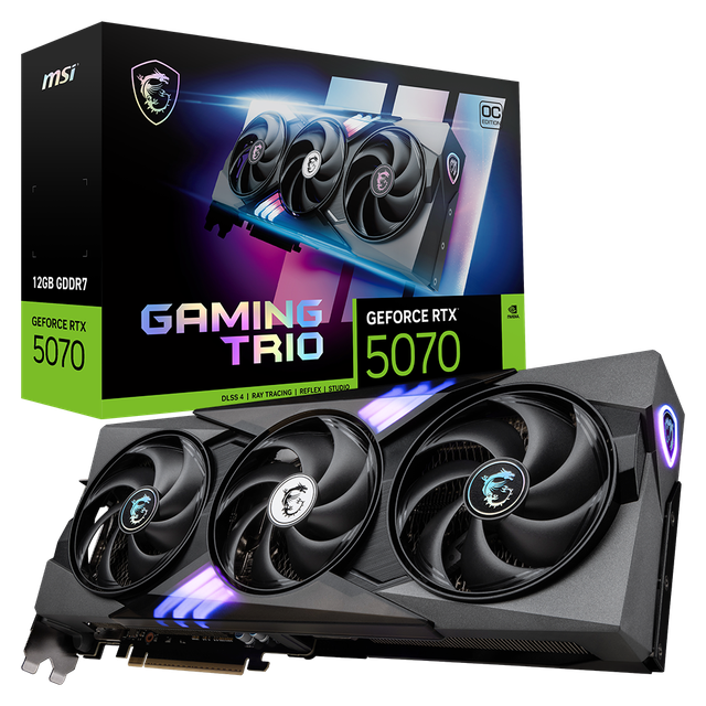 MSI 지포스 RTX 5070 게이밍 트리오 OC D7 12GB 트라이프로져4 CL