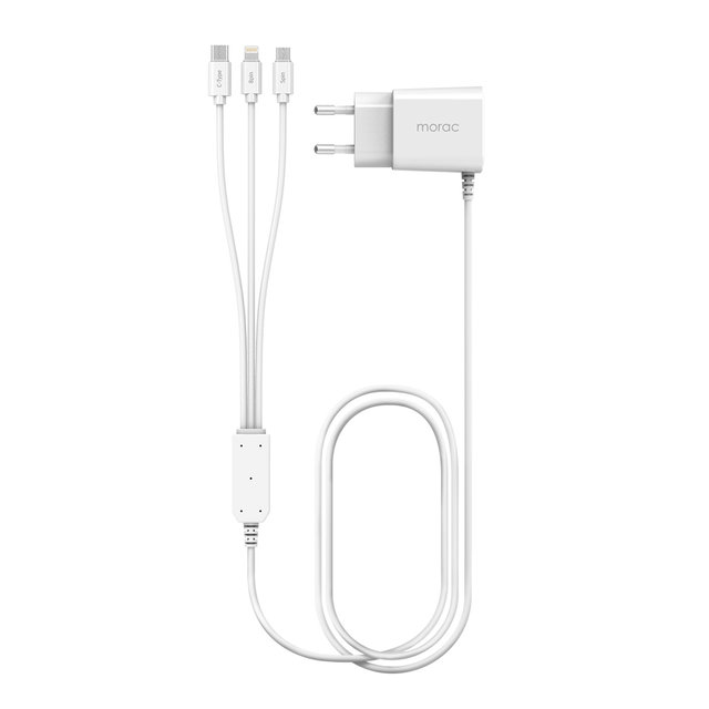 [나노스퀘어] 모락 하이퍼에디션 18W 3in1 케이블 일체형 고속충전기