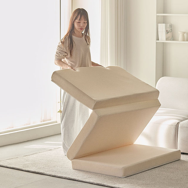 바스포르 머쉬 3단 접이식 메모리폼 매트리스 수면 바닥 토퍼 11cm Q+냉감패드+바디필로우