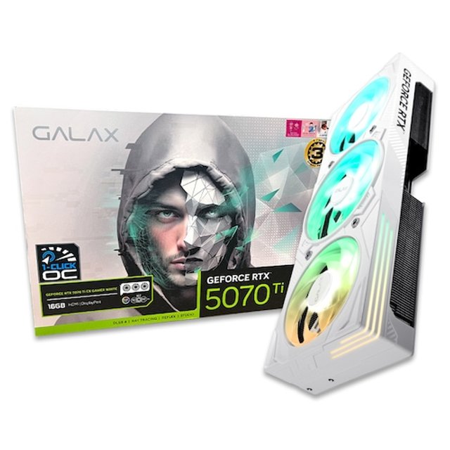 갤럭시 GALAX 지포스 RTX 5070 Ti EX GAMER WHITE OC D7 16GB_G
