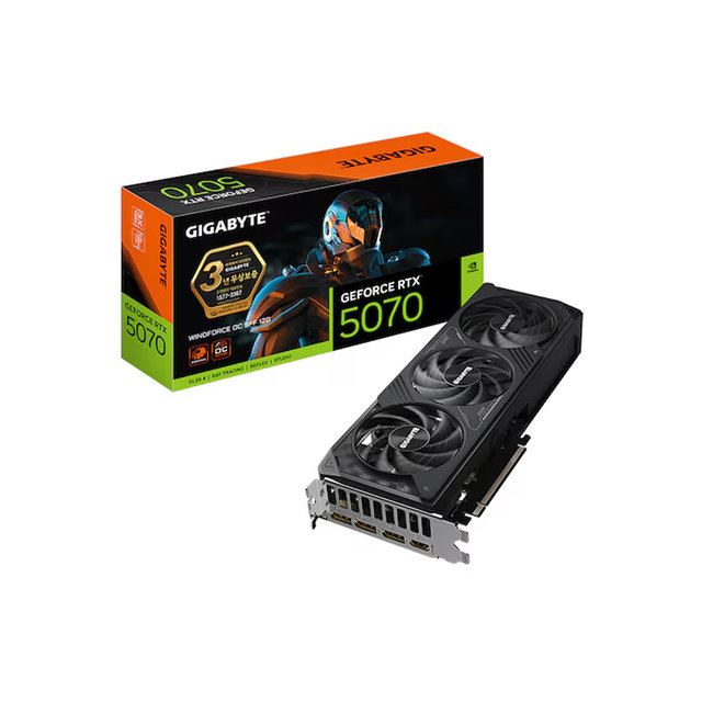 기가바이트 지포스 RTX 5070 WINDFORCE OC SFF D7 12GB 제이씨현/