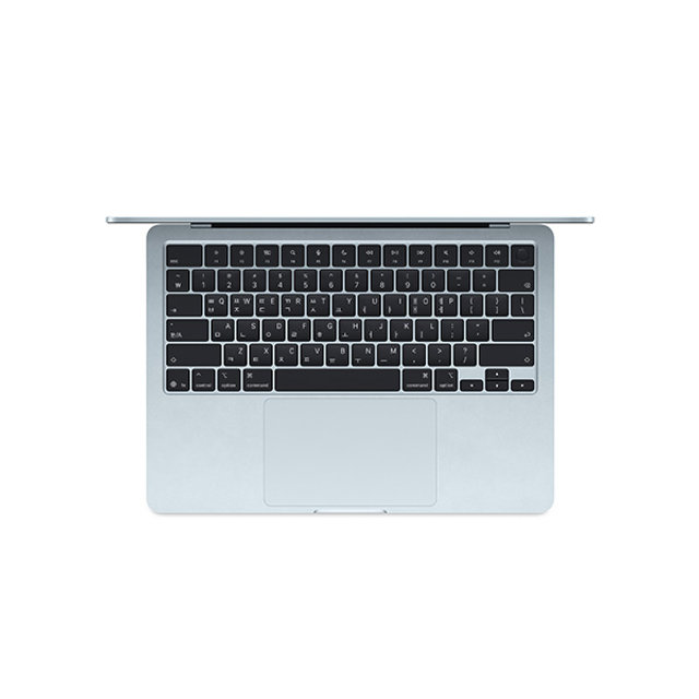 맥북에어 13 M4,10코어 CPU, 8코어 GPU, 16GB RAM, 256GB SSD - 스카이블루 [MC6T4KH/A]