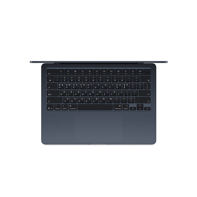 맥북에어 13 M4, 10코어 CPU, 10코어 GPU, 24GB RAM, 512GB SSD - 미드나이트 [MC6C4KH/A]