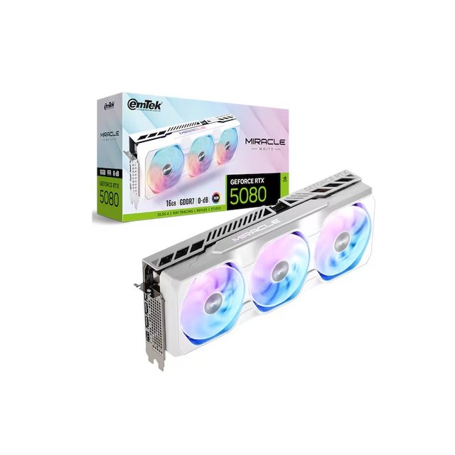 이엠텍 지포스 RTX 5080 MIRACLE WHITE D7 16GB  /N