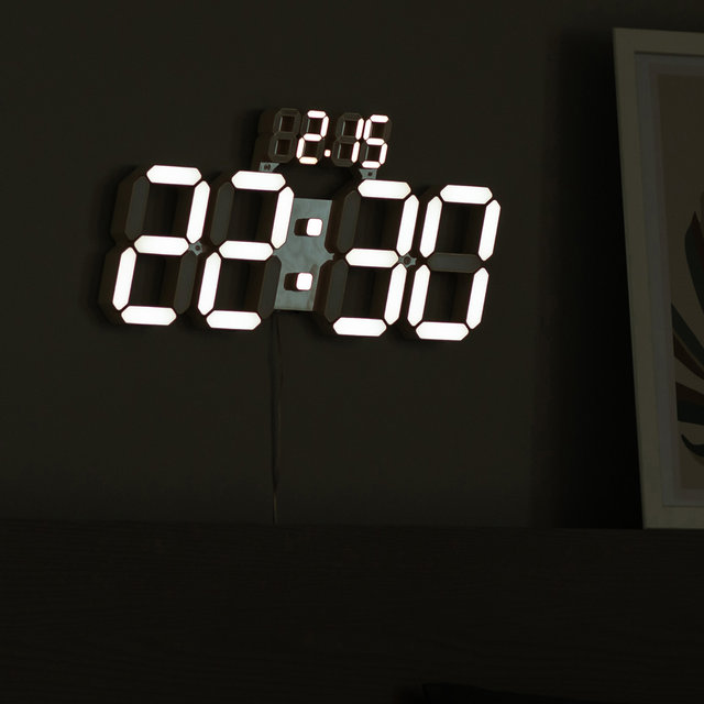 플라이토 와이파이 인테리어 3D LED 벽시계 38cm 데이즈