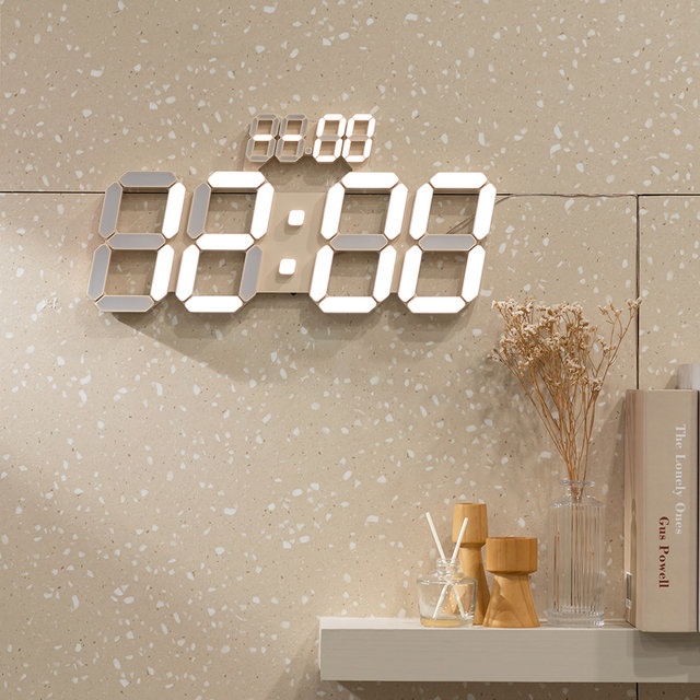 플라이토 와이파이 인테리어 3D LED 벽시계 38cm 데이즈