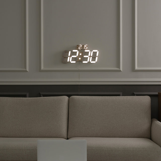 플라이토 와이파이 인테리어 3D LED 벽시계 38cm 데이즈