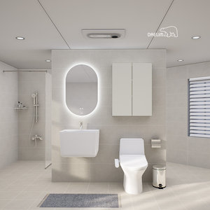 [웨딩페어 단독혜택]대림바스 스마트클린바스 샌드 살균LED거울형 거실 욕실리모델링(휴젠뜨+살균비데)