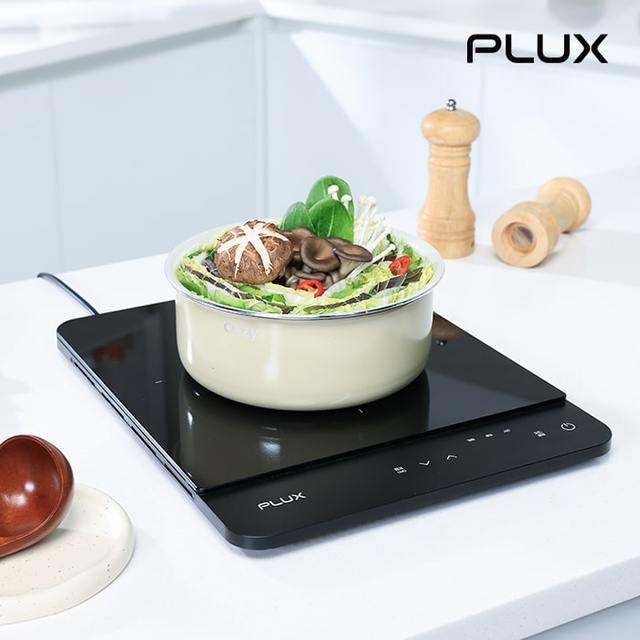 [3년무상AS] 1구 슬림 인덕션 전기레인지 PLX-EIR0120SLBK (블랙 / 2000W)
