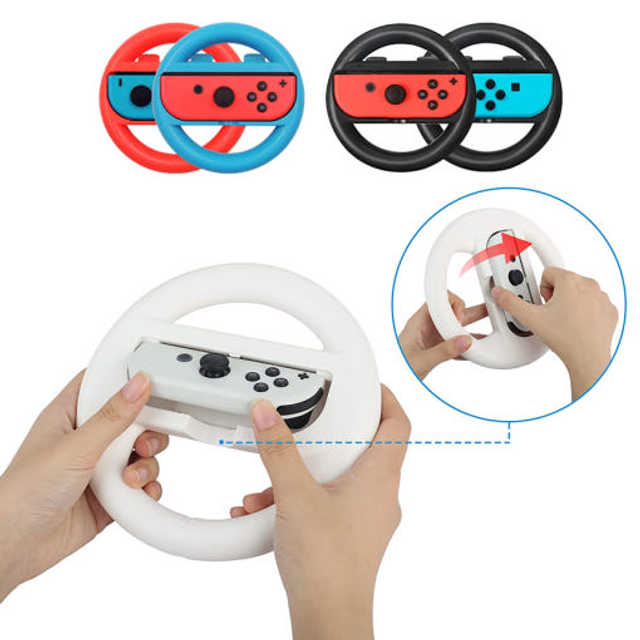 닌텐도 스위치 OLED 조이콘 레이싱휠 그립 케이스 악세사리 마리오카트8 RG01