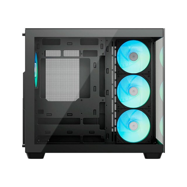 [앱코] UD50 블랙 블루웨일 ARGB BTF 듀얼 챔버 강화유리 케이스