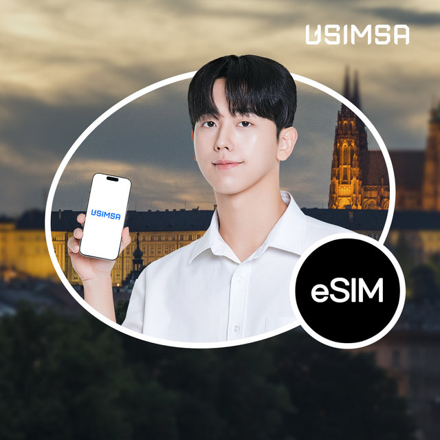 유럽 42개국 6일 / 매일 500MB 이후 저속 무제한