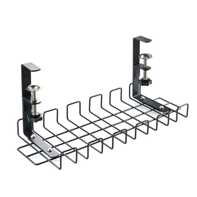 무타공 멀티탭 정리 선반 / 거치대 데스크 고정선반