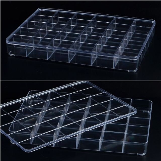 30칸 투명 쥬얼리 악세서리 수납 케이스 보관함
