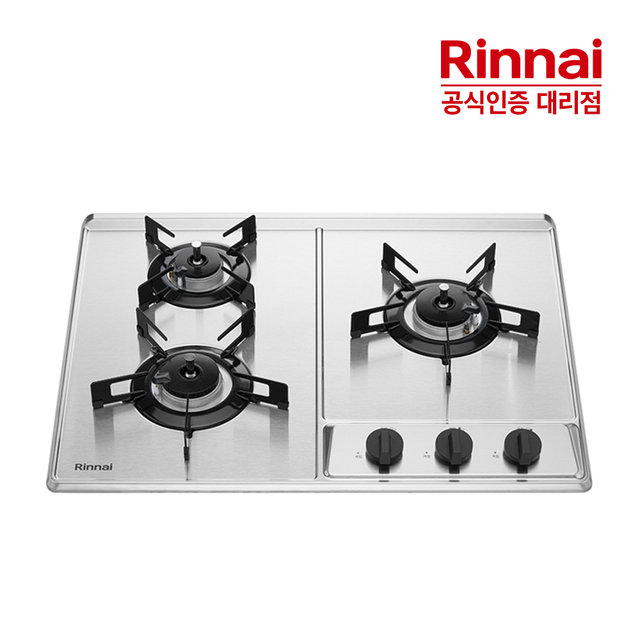고화력 3구 빌트인 가스쿡탑 INBS301DJ 실버 가스레인지 HM