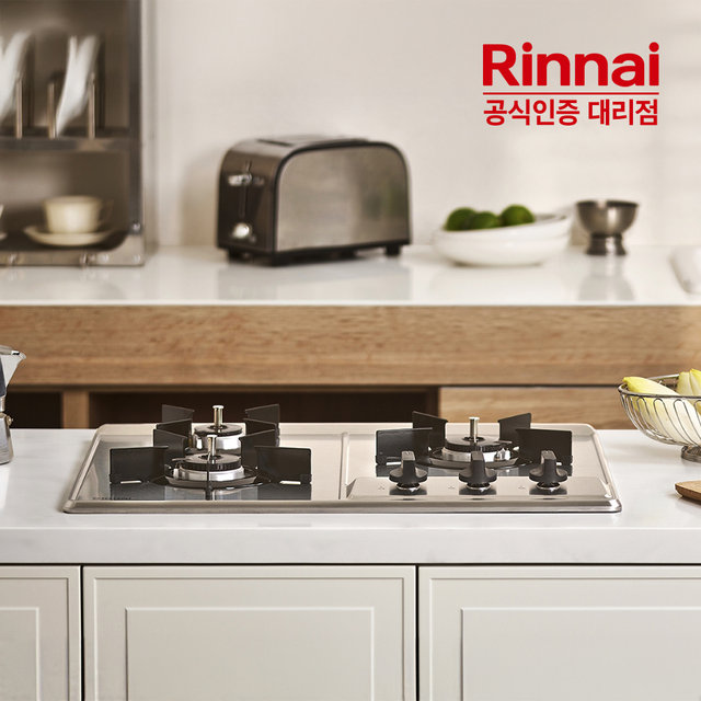 고화력 3구 빌트인 가스쿡탑 INBS301DJ 실버 가스레인지 HM
