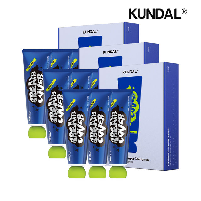 (구취&충치케어) 쿤달 딥브레스치약 허브민트 100g x9개
