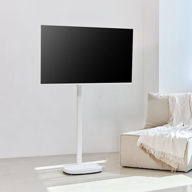 [5년무상AS] 플럭스 109cm 화이트 QLED 이동식 TV SET (셀프설치)