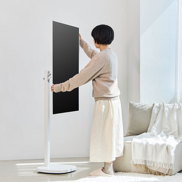 [5년무상AS] 플럭스 109cm 화이트 QLED 이동식 TV SET (셀프설치)