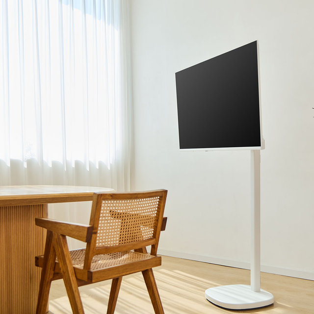 [5년무상AS] 플럭스 109cm 화이트 QLED 이동식 TV SET (셀프설치)