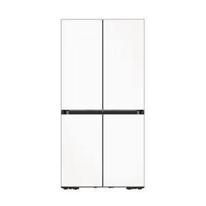 Bespoke AI 하이브리드 키친핏 Max 4도어냉장고 RM70F64R1X [637L, 새틴 화이트]