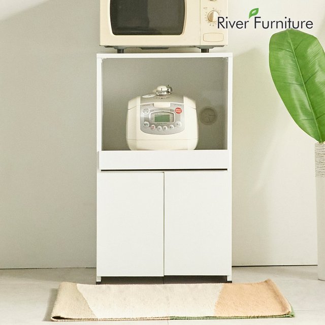 리버퍼니쳐 500 미니 렌지대 1선반 도어 수납장