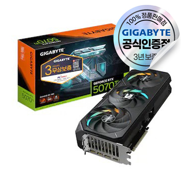  [9% 카드할인] GIGABYTE 지포스 RTX 5070 Ti GAMING OC D7 16GB 피씨디렉트