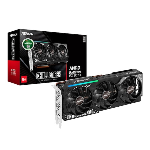 ASRock 라데온 RX 9070 Challenger D6 16GB 대원씨티에스