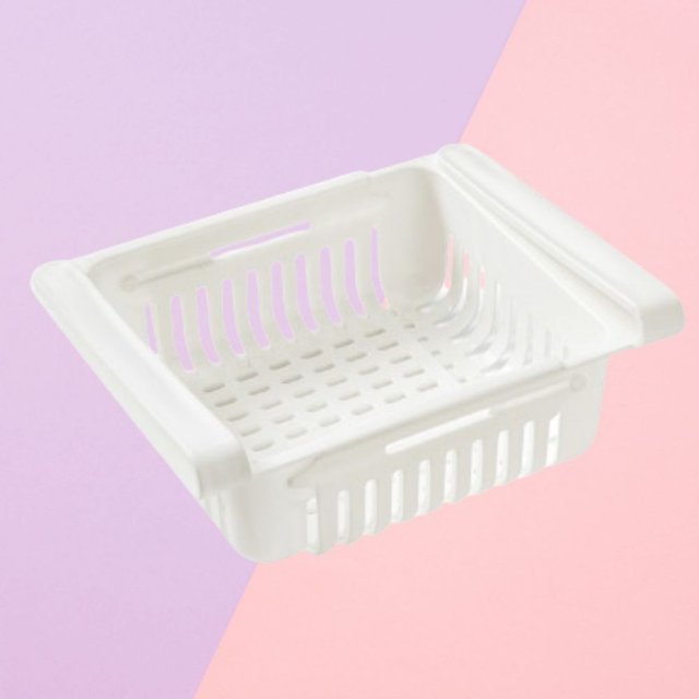 공간활용 틈새선반 냉장고 트레이 선반 화이트