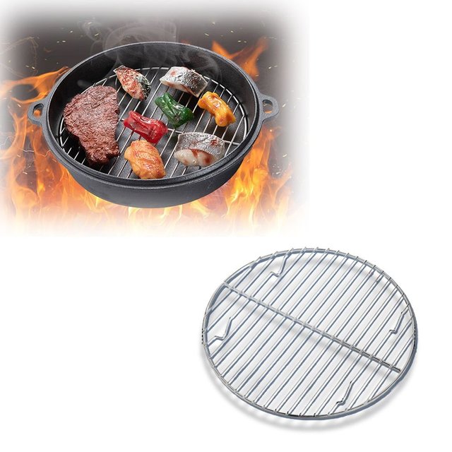 캠핑 더치오븐 이너그릴 스텐 냄비찜 석쇠 튀김받침대