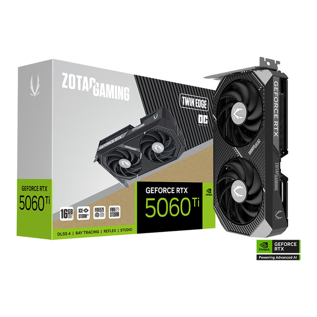 ZOTAC GAMING 지포스 RTX 5060 Ti Twin Edge OC D7 16GB 그래픽카드