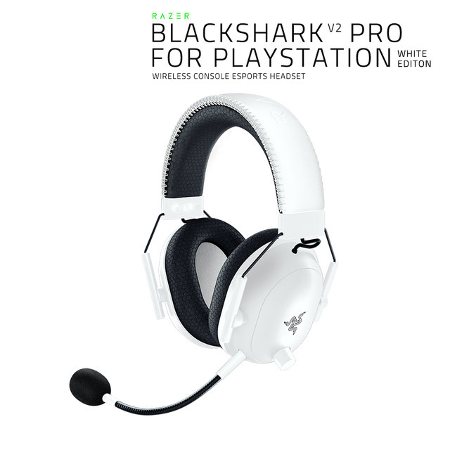 레이저코리아 Blackshark V2 PRO 블랙샤크 V2 PRO 플레이스테이션 공식인증 PS/PC 호환 무선 게이밍 헤드셋 [화이트]