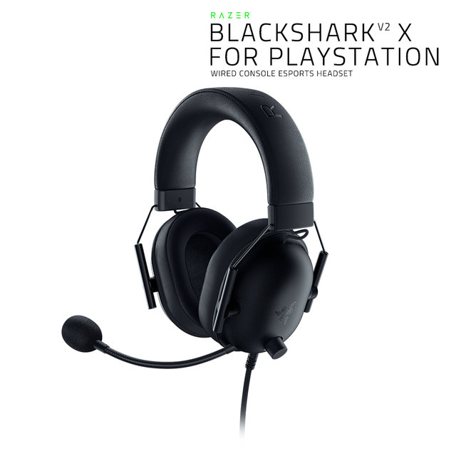 레이저코리아 Blackshark V2 X 블랙샤크 V2 X 플레이스테이션 공식인증 PS/PC 호환 게이밍 헤드셋 [블랙]