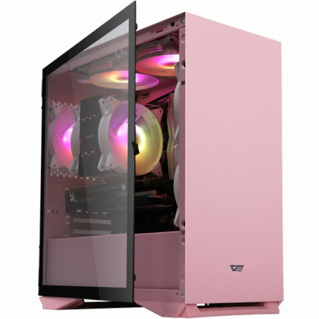다크플래쉬 DLM22 RGB 강화유리 (핑크)