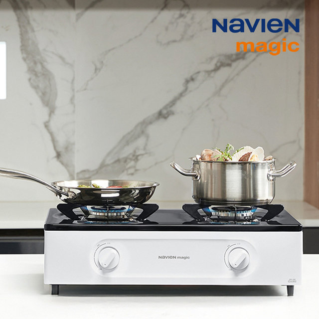 나비엔 매직 2구 가스레인지 GRF-1302 NEW 에코 실속형 가스렌지 HM