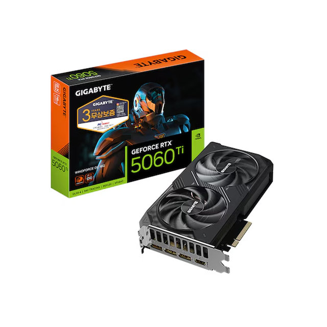 기가바이트 지포스 RTX 5060 Ti WINDFORCE OC D7 16GB 피씨디렉트_M