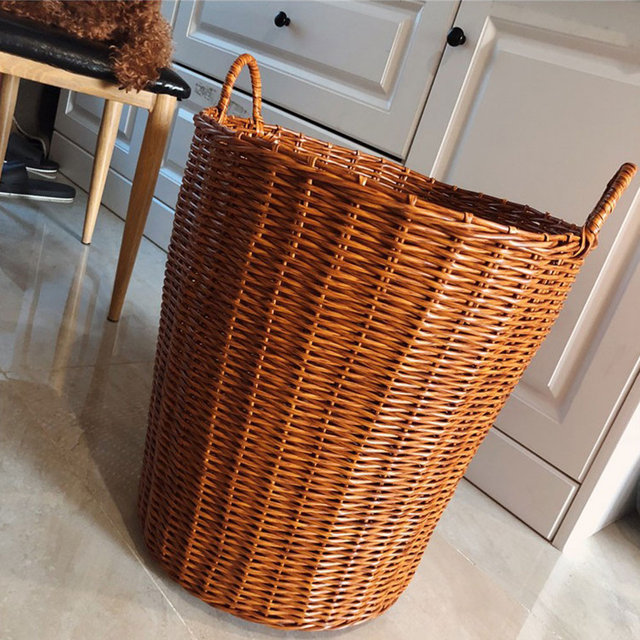 라탄 빨래바구니 햄퍼 빨래통 - 특대형