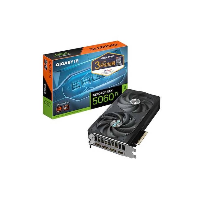 GIGABYTE 지포스 RTX 5060 Ti EAGLE OC D7 8GB 피씨디렉트 -jnp