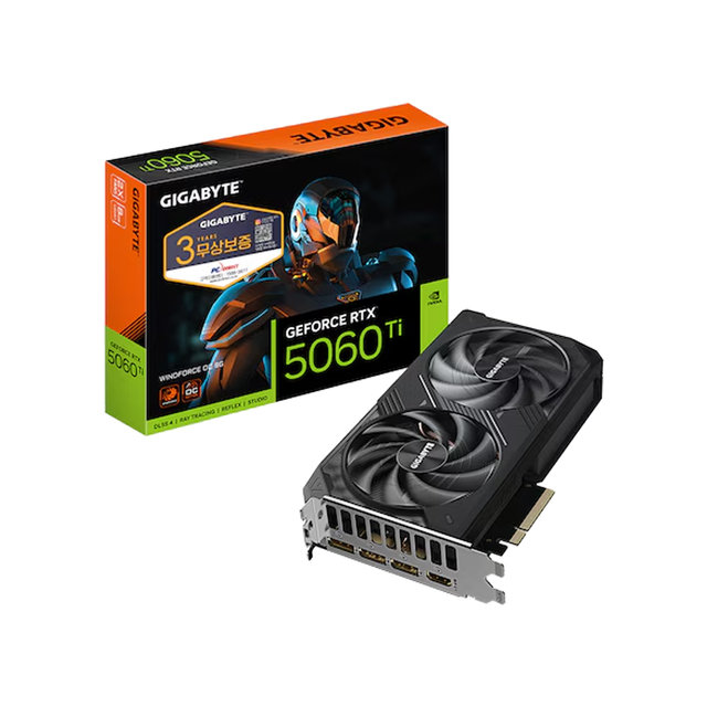 기가바이트 지포스 RTX 5060 Ti WINDFORCE D7 8GB 피씨디렉트/