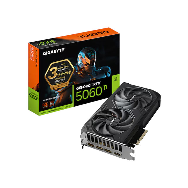 기가바이트 지포스 RTX 5060 Ti WINDFORCE OC D7 8GB 제이씨현_M