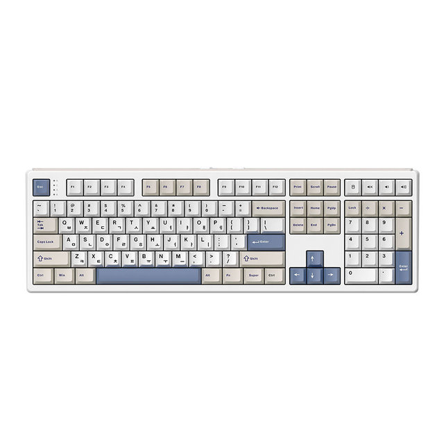 archon AK68 108키 유무선 블루투스 기계식 키보드 블루오션, 크림치즈