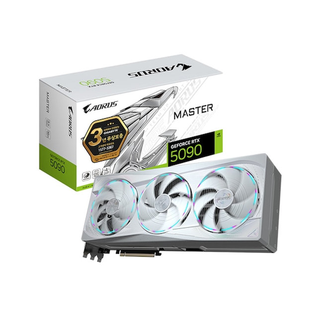 기가바이트 AORUS 지포스 RTX 5090 MASTER ICE D7 32GB 제이씨현/