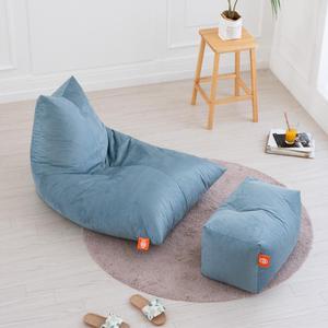 대형 파우치 SP202 스웨이드 소파 [빈백+풋스툴세트]