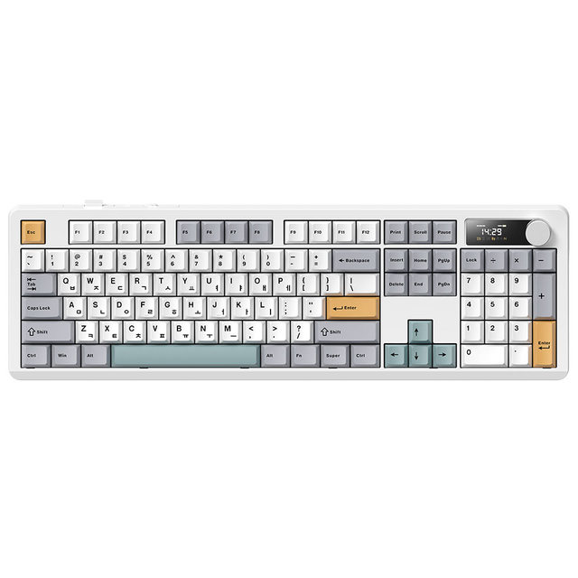 archon AK74 104키 유무선 블루투스 기계식 게이밍 키보드 메카닉, 저소음라임V3