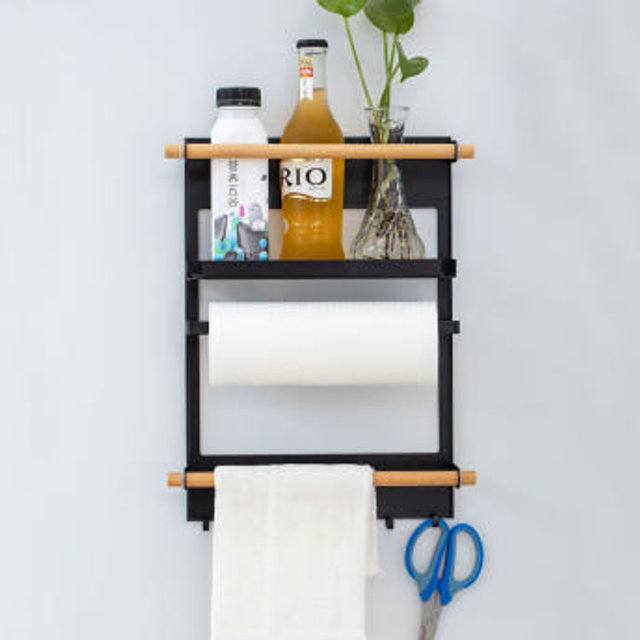 무타공 자석 냉장고 선반 키친타올걸이