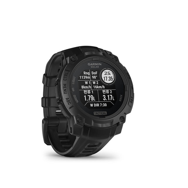 가민 인스팅트 3 택틱컬 솔라 45mm 블랙 멀티스포츠 GPS 스마트워치